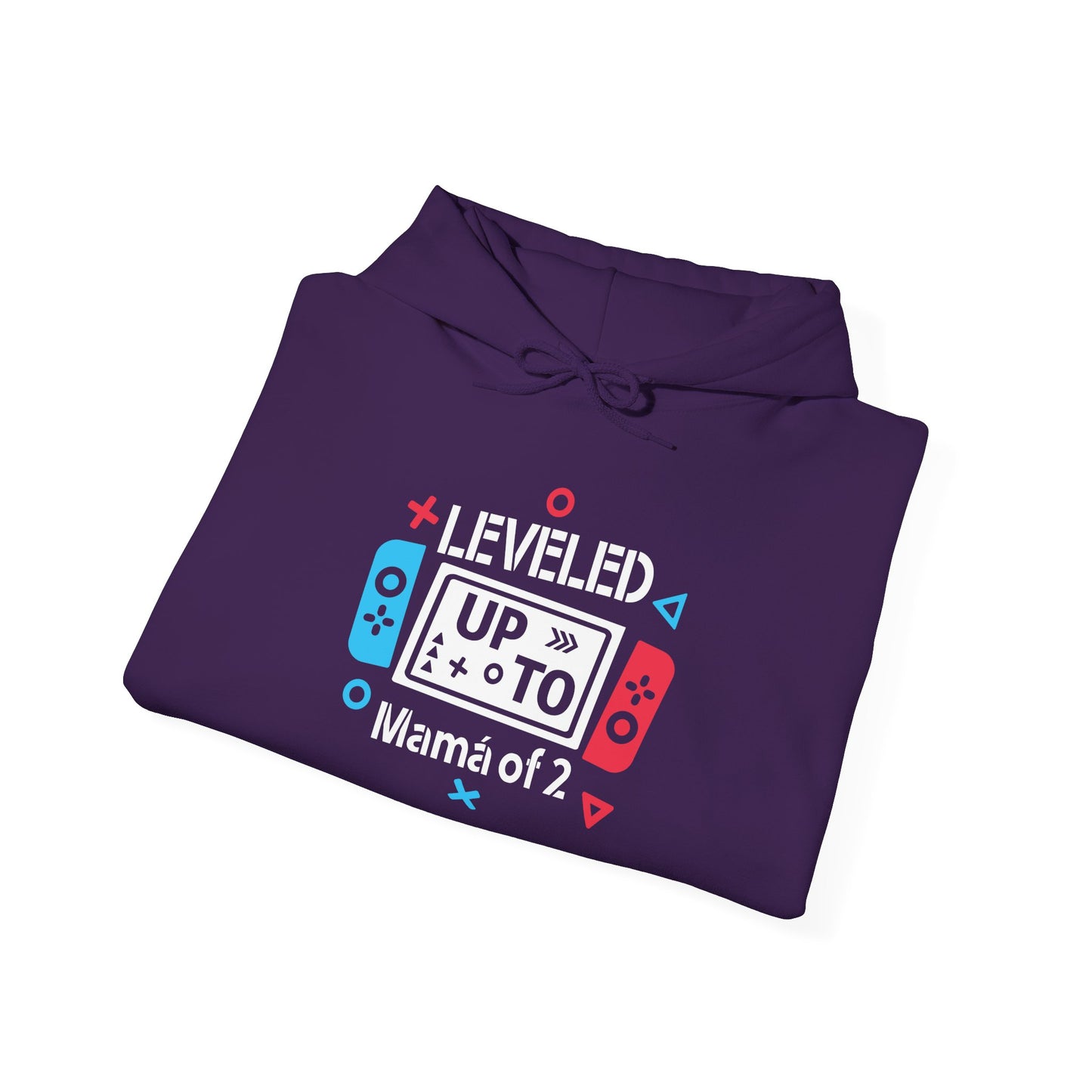 Level Up Mama of 2 Unisex Hooded Sweatshirt - Gamer Mom Gift