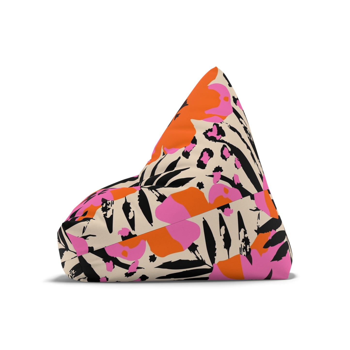 Tropical Floral Bean Bag Chair Cover - Vibrant & Stylish Furniture Accent