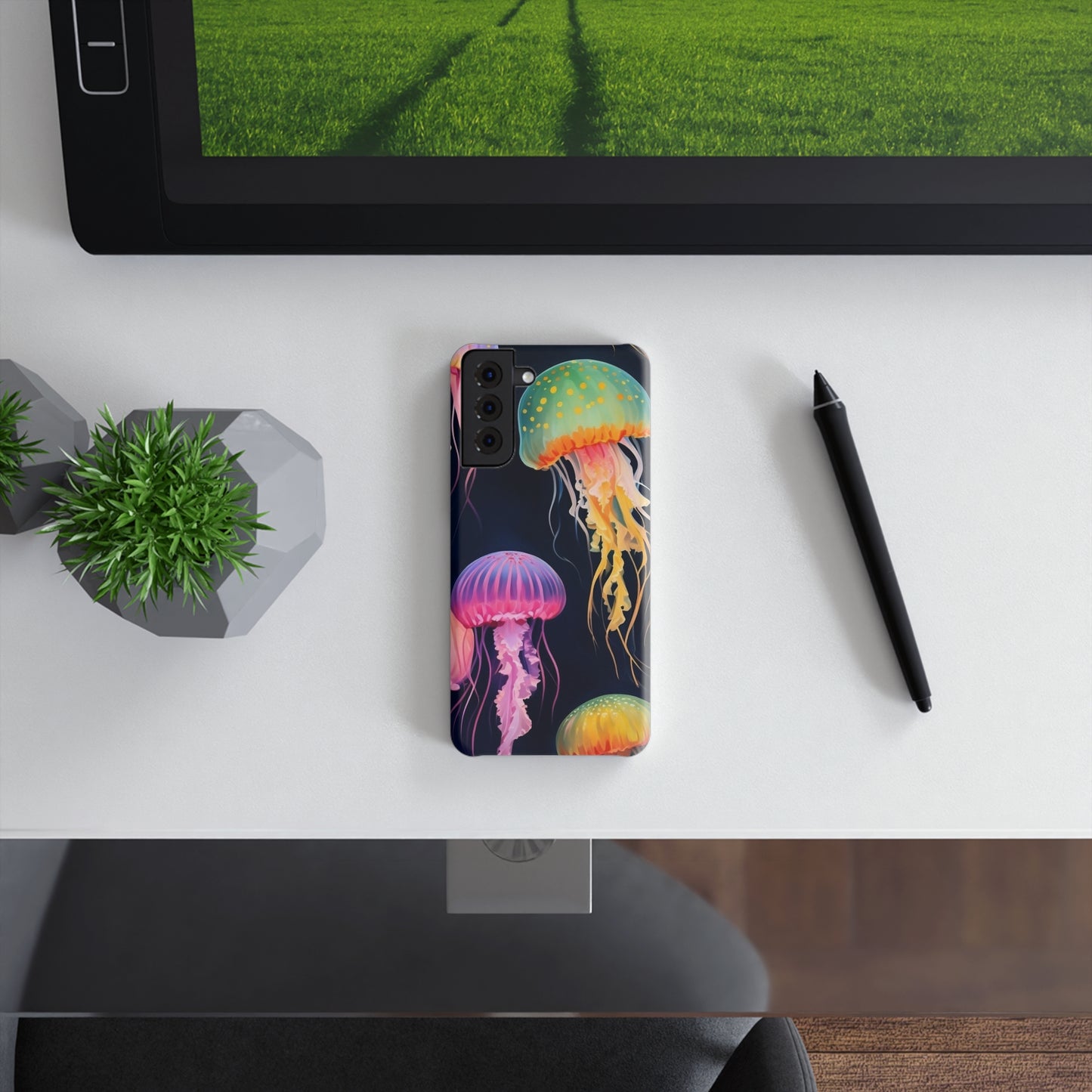 Colorful Jellyfish Slim Snap Case | Vibrant Phone Protector, Unique Gift, Ocean Lovers, Cute Accessory, Phone Cover