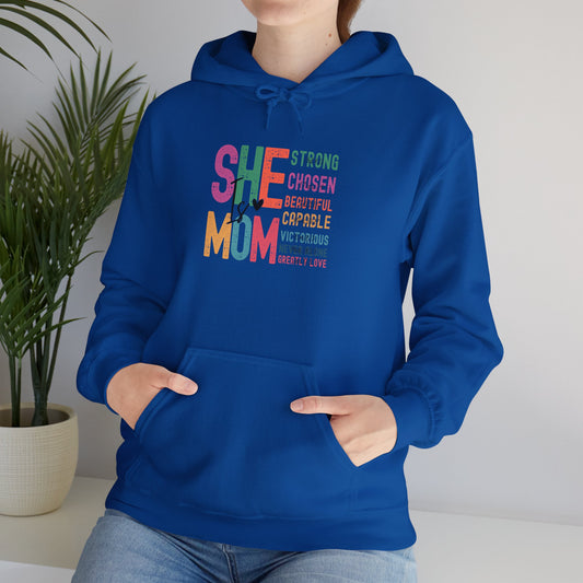 Empowering Mom Hoodie, Strong Mom Sweatshirt, Inspirational Gift for Moms, Cozy Hooded Sweatshirt, Mother's Day Apparel