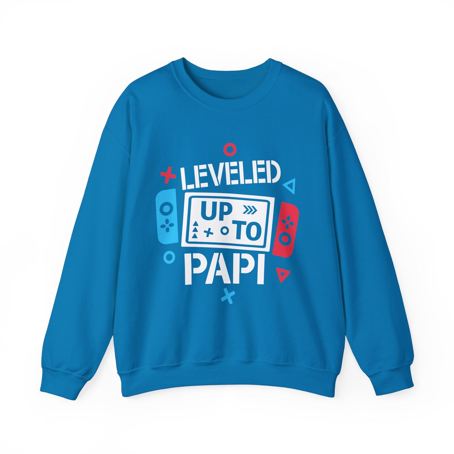 Leveled Up to Papi Gaming Sweatshirt | Unisex Heavy Blend™ Crewneck