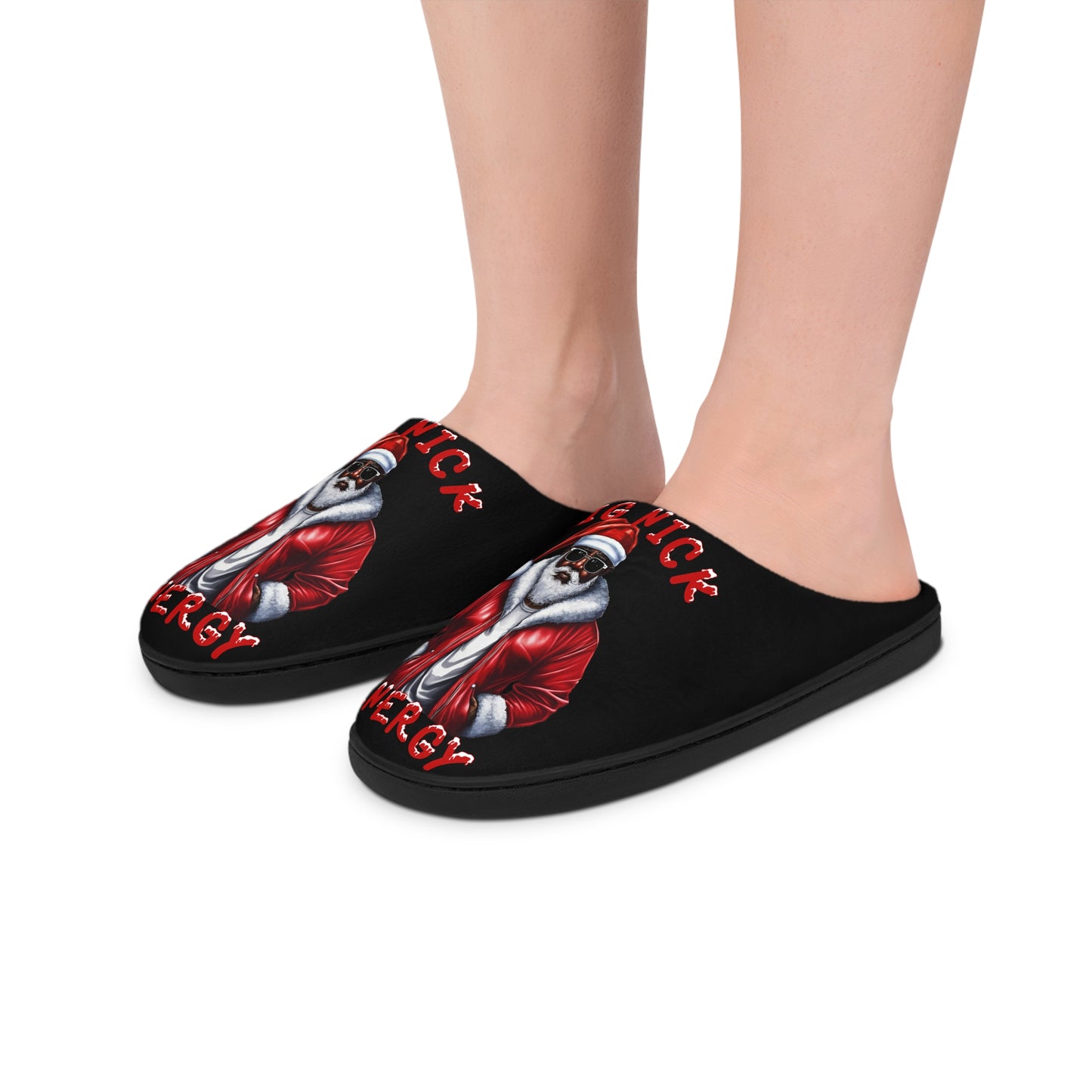 Men's Slippers - Cozy Holiday 'Big Nick' Design