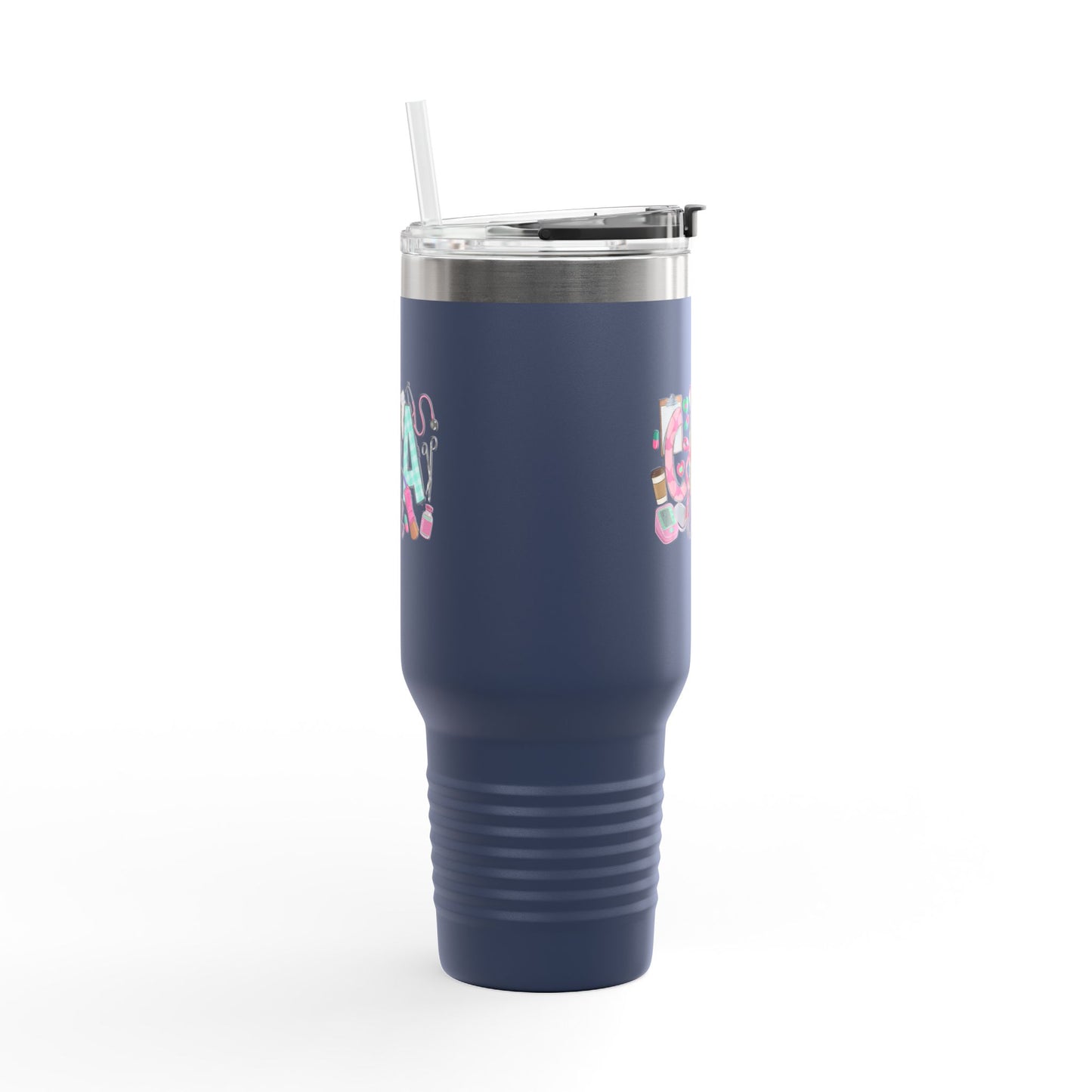 Travel Mug, 40oz 'Glam Life' Design for Medical Professionals, CNA Life