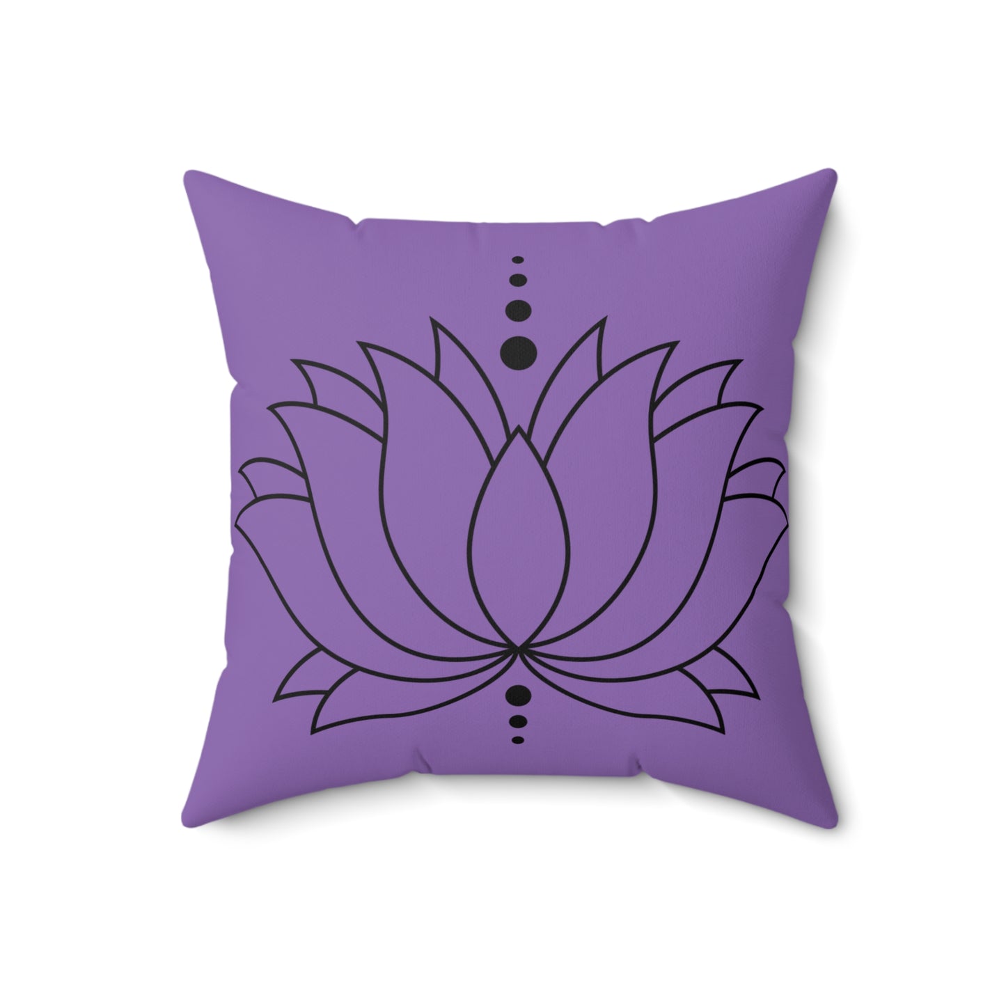 Purple Lotus 'Just Breathe' Pillow, Meditation Decor, Yoga Gift, Home Accent, Couch Cushion