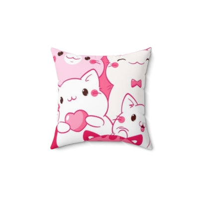 Adorable Cat Themed Fleece Blanket and Pillow - Perfect Gift Set