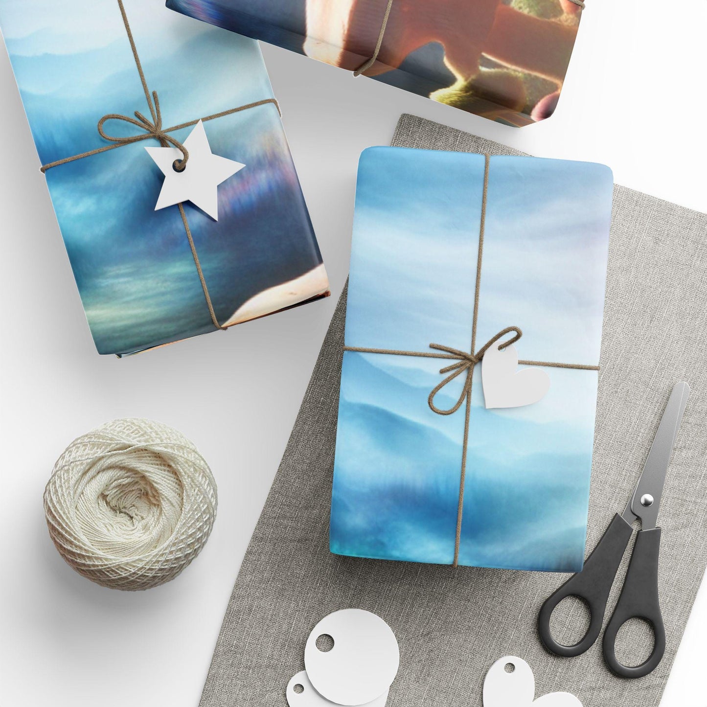 Magical Landscape Wrapping Paper - Vibrant Nature Design for Gifts and Celebrations